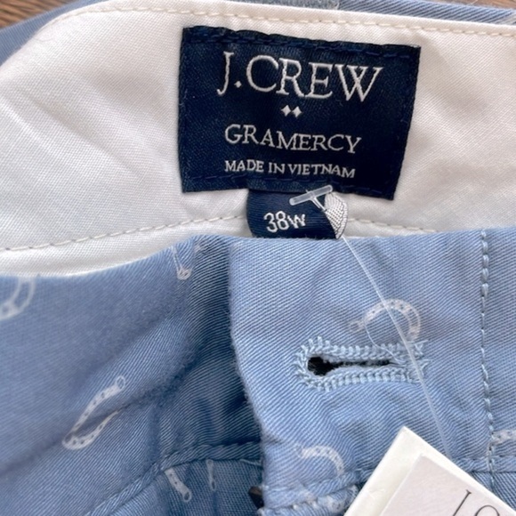 J Crew Men’s Gramercy Horseshoe Print Chino Shorts. Waist Size 38. NWT - Picture 11 of 14